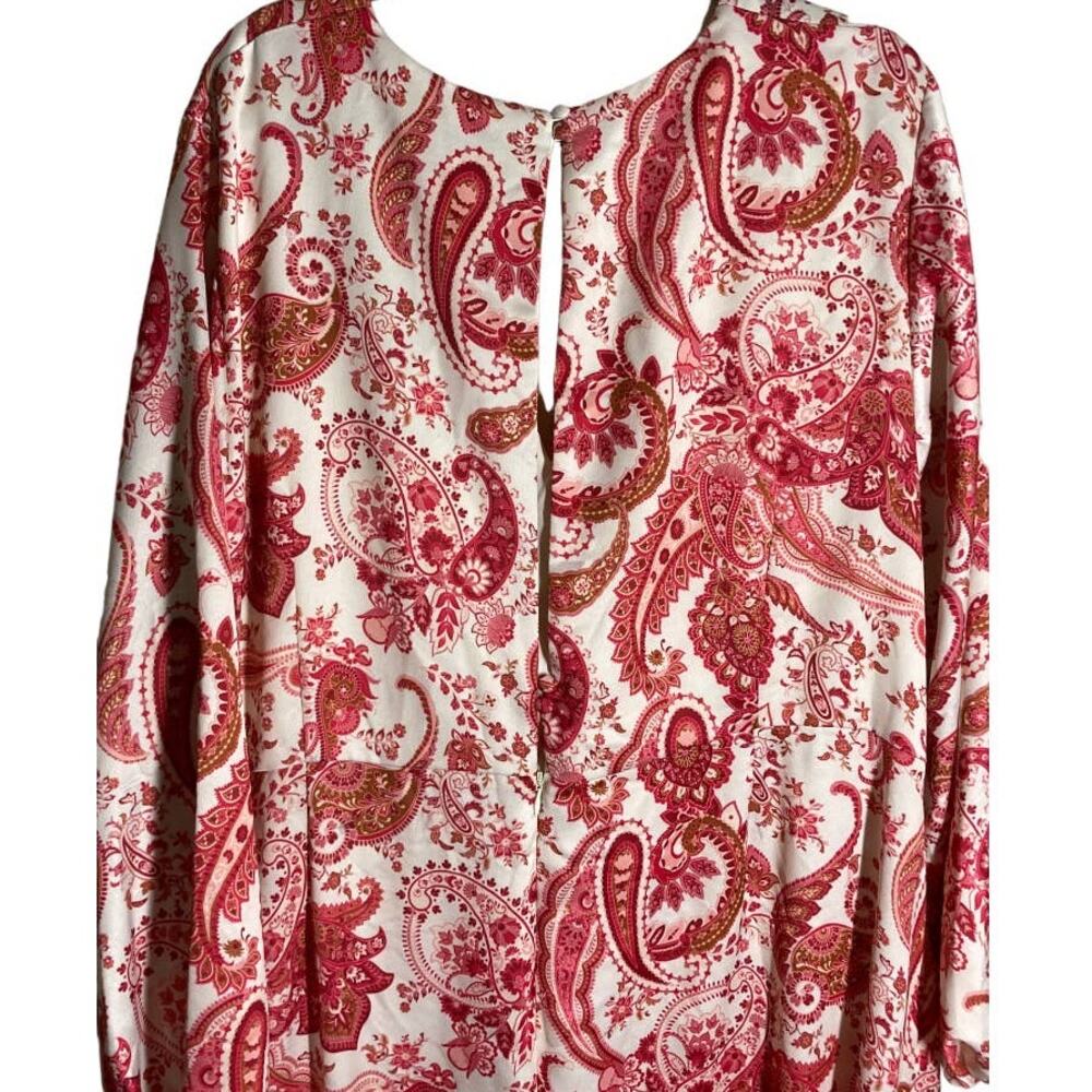 River Island Rhianna Paisley Long Sleeve Maxi Dress - Picture 6 of 7